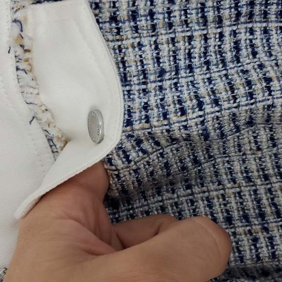 FDJ Margot Mixed Media Jacket Western Edwardian Twee Fringe Tweed Womens XS - Picture 5 of 12